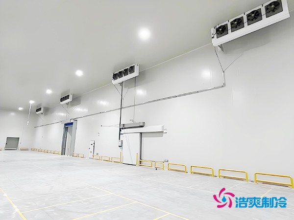 二氧化碳物流冷库建造施工完成风机内景